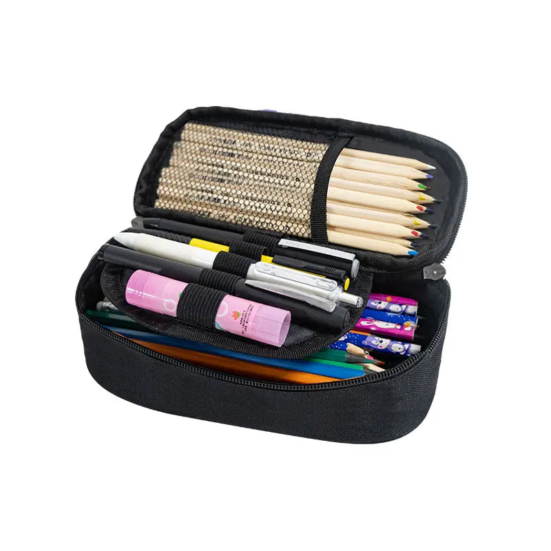 Trousse Scolaire Motif Animal — Grande Capacité Compartimentée