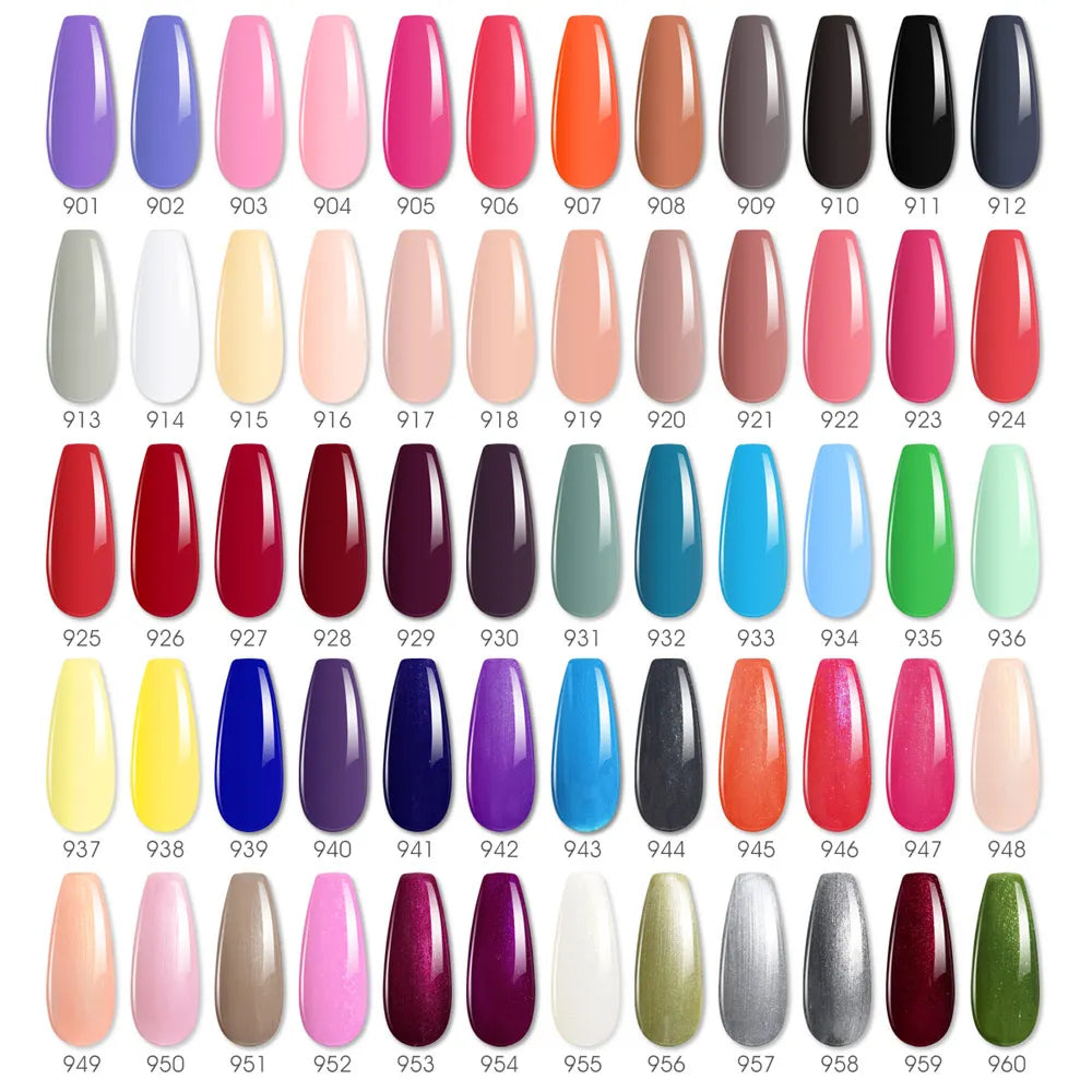 Vernis Semi-Permanent Gel UV — 60 Couleurs Longue Tenue