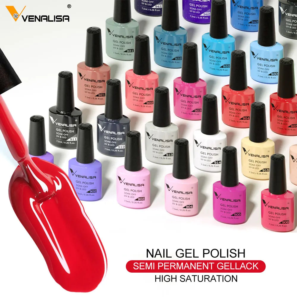 Vernis Semi-Permanent Gel UV — 60 Couleurs Longue Tenue
