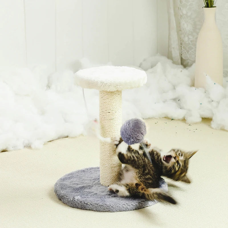 Arbre à chat avec griffoir et jouets - vue 3