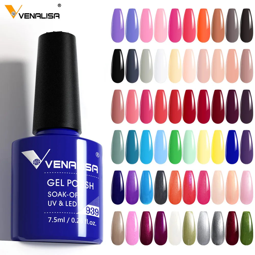 Vernis Semi-Permanent Gel UV — 60 Couleurs Longue Tenue