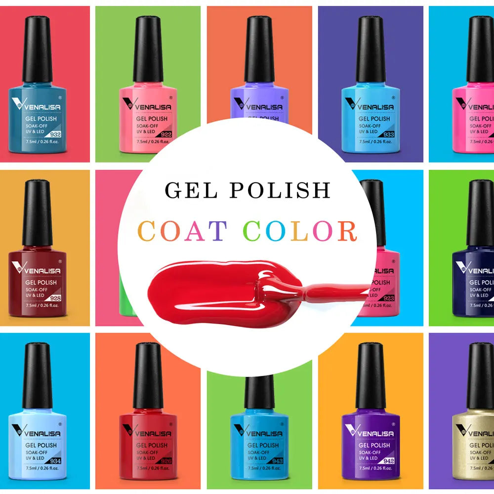 Vernis Semi-Permanent Gel UV — 60 Couleurs Longue Tenue